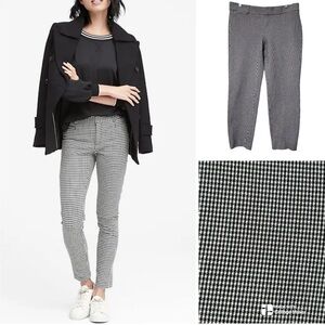 Banana Republic Sloan fit ankle Houndstooth Pants